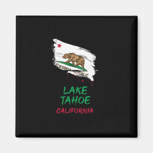 Íman Lake Tahoe Califórnia Vacation Bandeira com respin