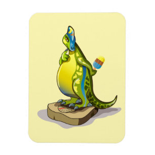 Íman Lambeossauro Em Escala De Peso.