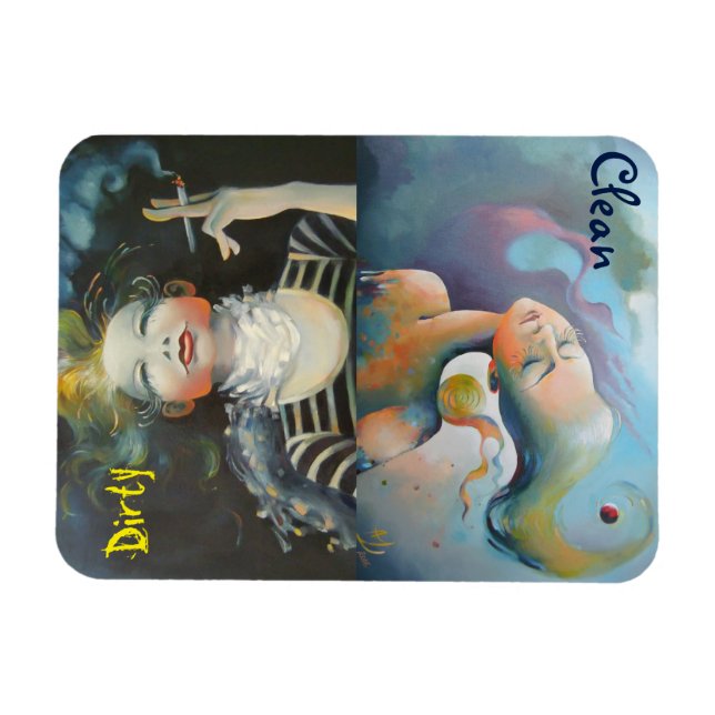 Íman Lâmina de lavar loiça - Indicador de limpeza/sujid (Horizontal)