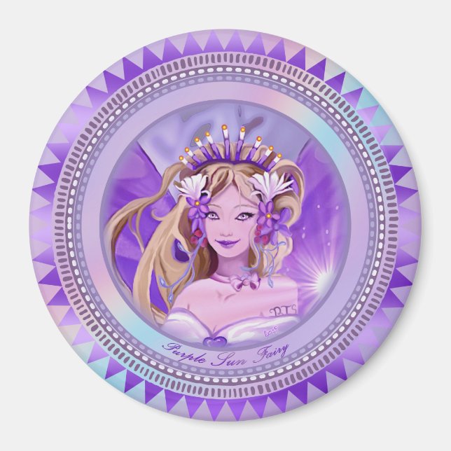 Íman Lâmina de Linho Roxo (Frente)