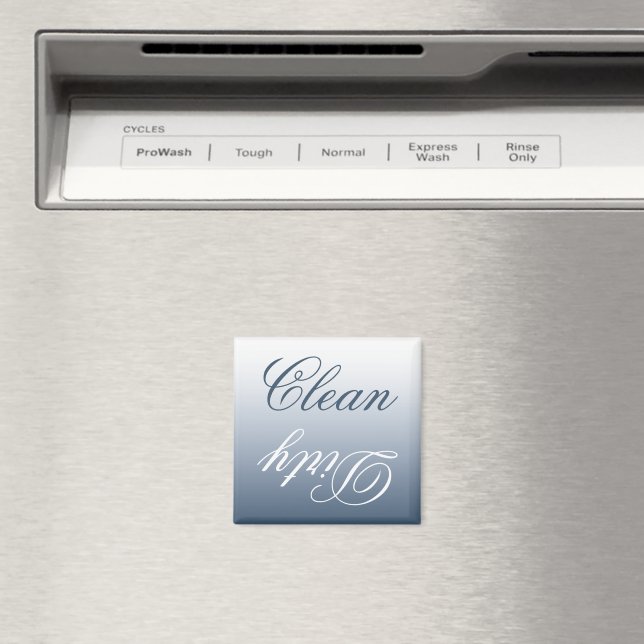 Íman Lâmina de Ombre de Cinza Azul, limpa/suja (In Situ (Dishwasher))