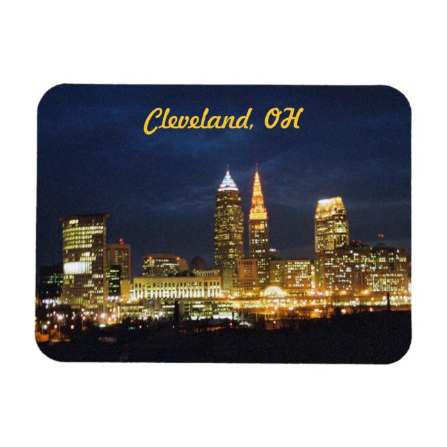 Íman Lâmpada Noturna Cleveland Flexi Magnet (Horizontal)