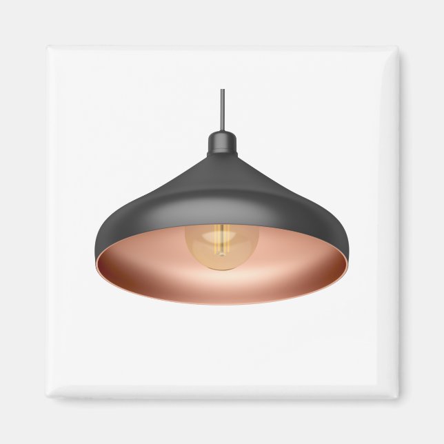 Íman Lâmpada pendente moderna com lâmpada LED (Frente)