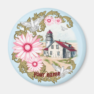 Íman Lâmpada Rosa Daisy Lighthouse
