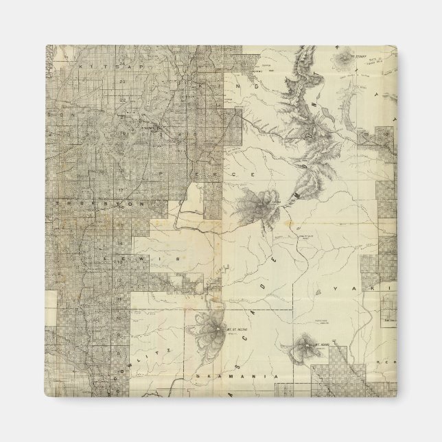 Íman Land Grant Washington e Oregon (Frente)