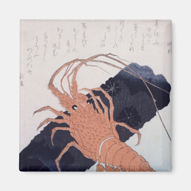 Íman Langoustine com um bloco de carvão, c.1830 (Frente)