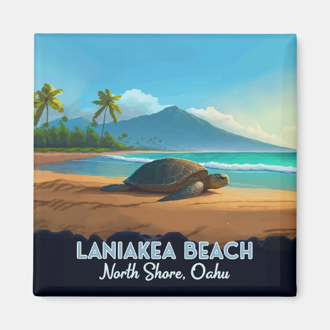 Íman Laniakea Beach Haleiwa Oahu Hawaii Turtle (Frente)