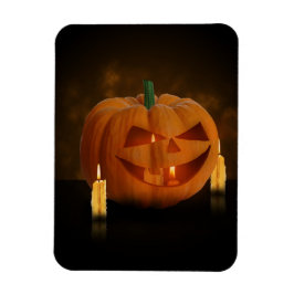 Íman Lanterna de Abóbora Halloween com Velas
