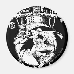 Íman Lanterna verde com cabo na luta, preto e branco