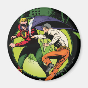 Íman Lanterna Verde com capa em combate