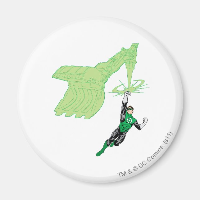 Íman Lanterna Verde - Completamente Renderizado, com má (Frente)