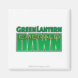 Íman Lanterna verde - logotipo esmeralda do alvorecer