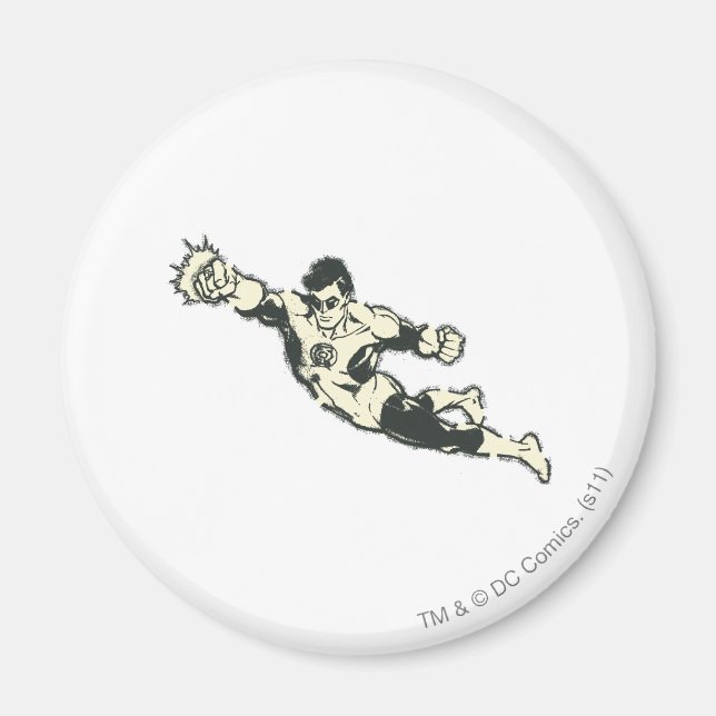 Íman Lanterna Verde Pisa Grunge (Frente)