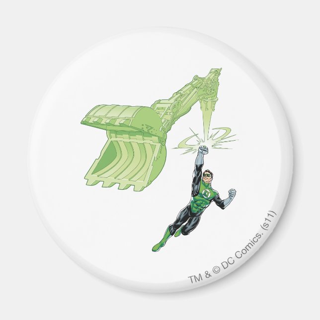 Íman Lanterna Verde - Quadrinhos, com máquina (Frente)