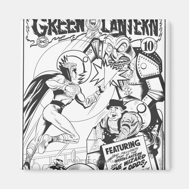 Íman Lanterna Verde vs O Feiticeiro das Dores, Preto (Frente)