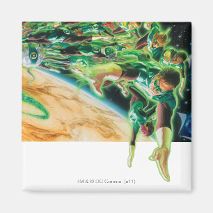 Íman Lanternas Gren Voando no Espaço