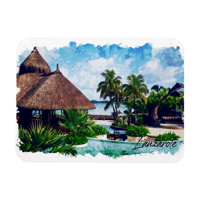 Íman Lanzarote Ilhas Canárias Espanha Tropical (Horizontal)