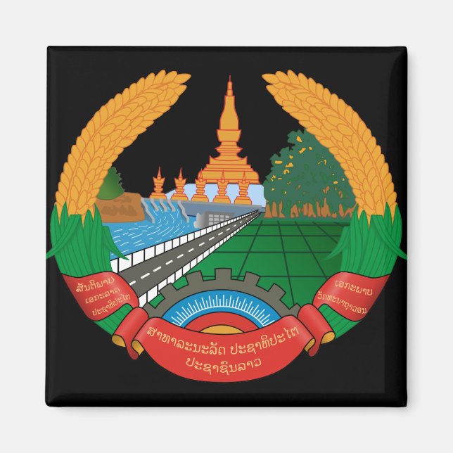 Íman laos emblem (Frente)