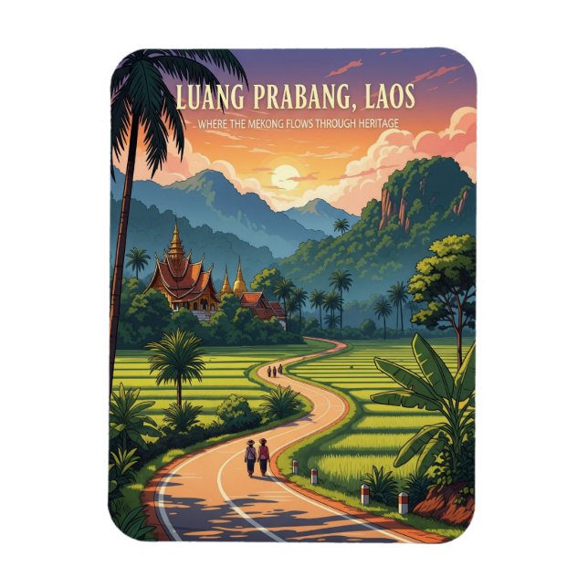 Íman Laos Luang Prabang Viagem (Vertical)