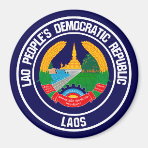 Íman Laos Round Emblem
