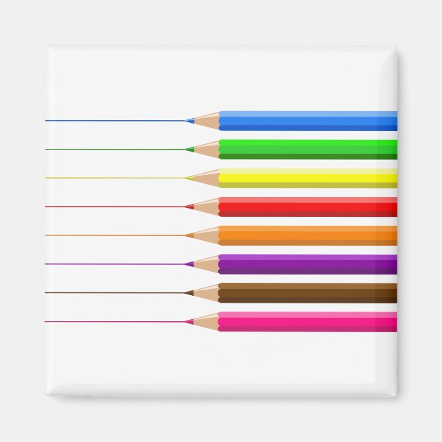 Íman Lápis coloridos (Frente)