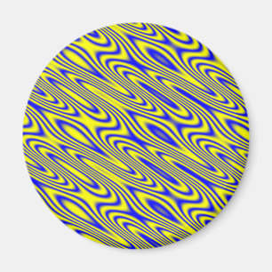 Íman Lapis Lazuli Swirlies Abstrato Magnet