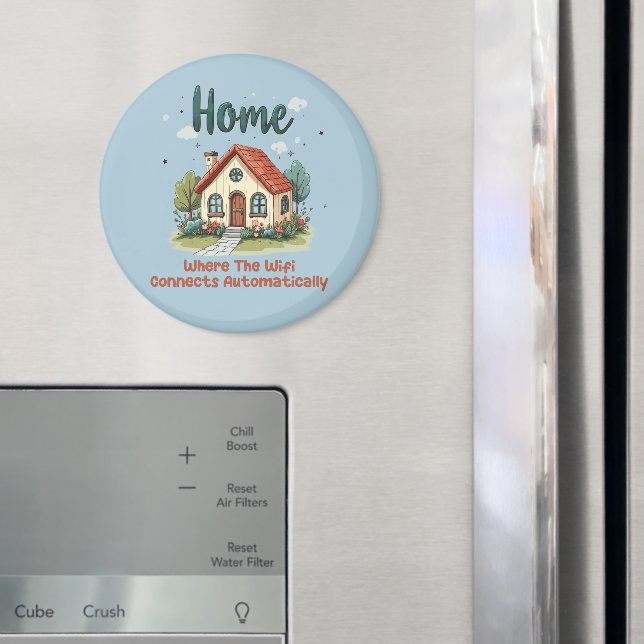 Íman Lar Aconchegante de Cottagecore Arte de Casa Capri (In Situ (Fridge))
