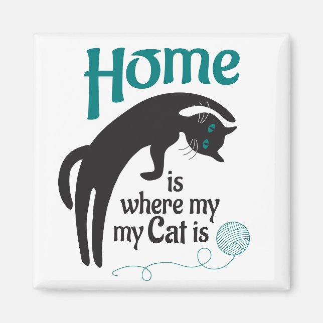 Íman Lar é onde meu gato está. (Frente)