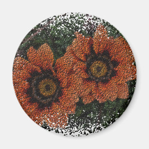 Íman Laranja Daisy Balls Round Magnet