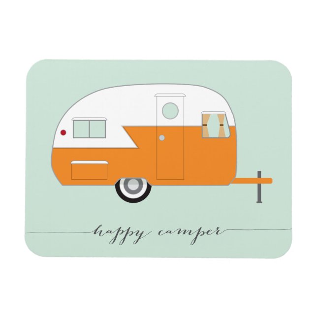 Íman Laranja de Camper Feliz (Horizontal)