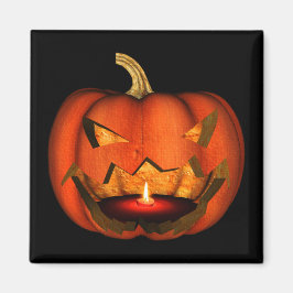 ÍMAN LARANJA DE JACK-O-LANTERN COM LIT SCARY