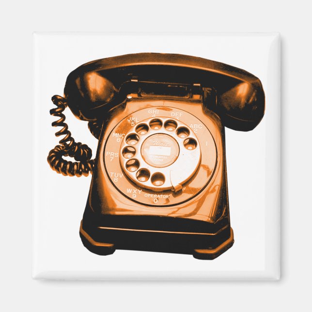 Íman Laranja de linha direta (Frente)