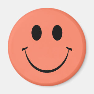Íman Laranja Feliz Rosto