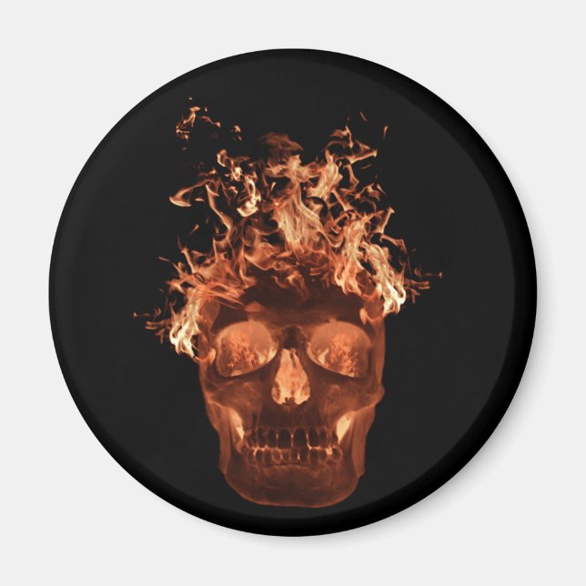 Íman Laranja Flaming - Magneto (Frente)