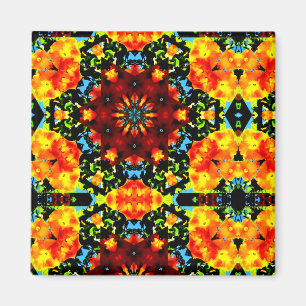 Íman Laranja Floral