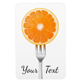 Íman Laranja no garfo