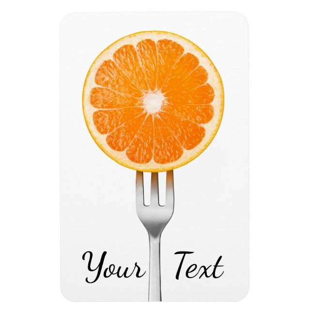 Íman Laranja no garfo (Vertical)