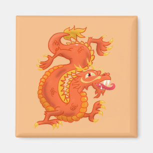 Íman Laranja Oriental Dragon Magnet