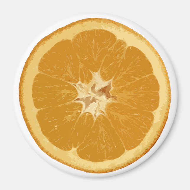 Íman laranja, realista. (Frente)