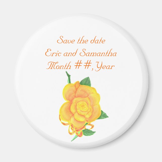Íman Laranja rosa, Salve os ímanes de casamento (Frente)