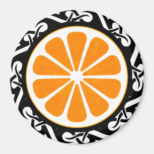 Íman laranja. tribal.