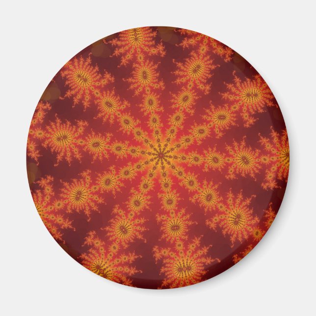 Íman Laranja Vermelho Ímã Decacastelar (Frente)