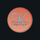 Íman Laranja Vermelho Única Chic<br><div class="desc">O chic único é fantástico,  fantástico,  caprichoso,  impulsivo,  caprichoso,  caprichoso,  peculiar e idiossincrático. Todas as imagens e trabalho de arte © Jesterful.</div>