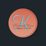 Íman Laranja Vermelho Única Chic<br><div class="desc">O chic único é fantástico,  fantástico,  caprichoso,  impulsivo,  caprichoso,  caprichoso,  peculiar e idiossincrático. Todas as imagens e trabalho de arte © Jesterful.</div>