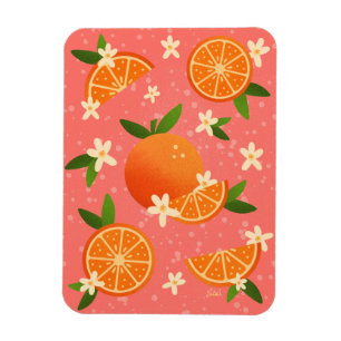 Íman Laranjas e alegria cor de laranja