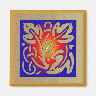 Íman Lareira abstrato