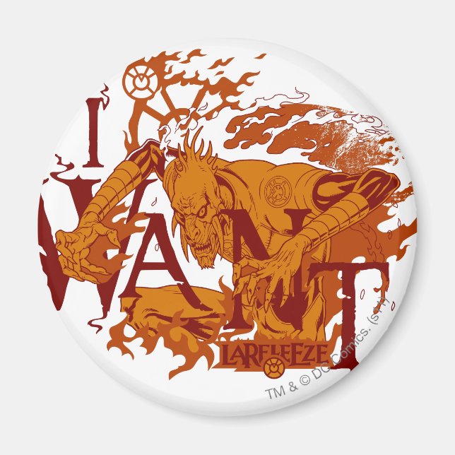 Íman Larfleeze - Agente Orange 12 (Frente)