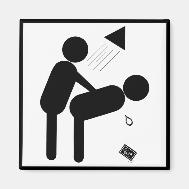 Íman Largue o sabão (Frente)