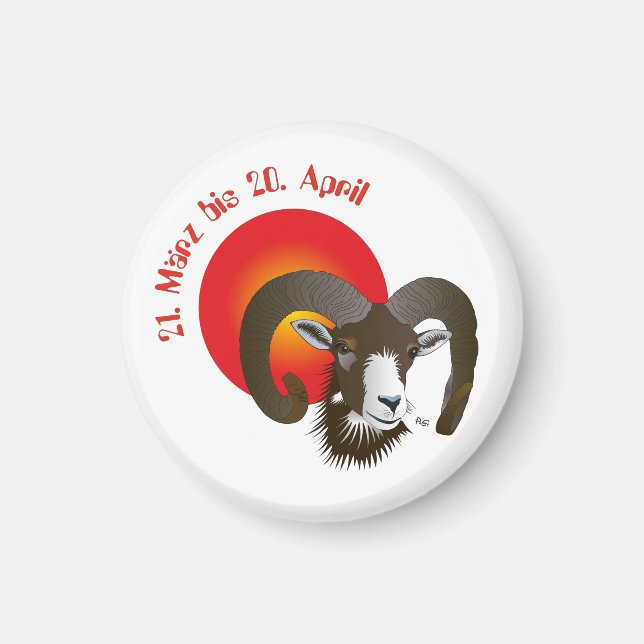 Íman Largura - Tierkreiszeichen Magnet (Frente)