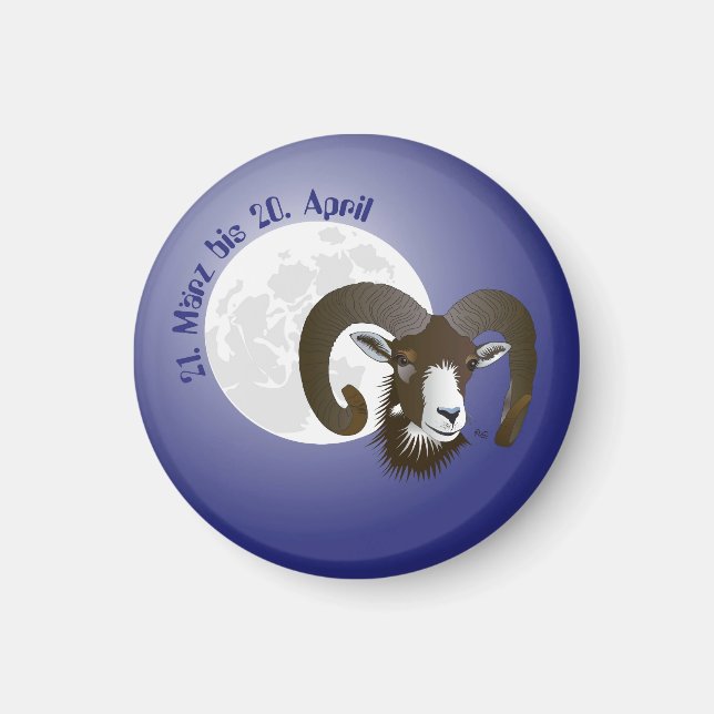 Íman Largura - Tierkreiszeichen Magnet (Frente)